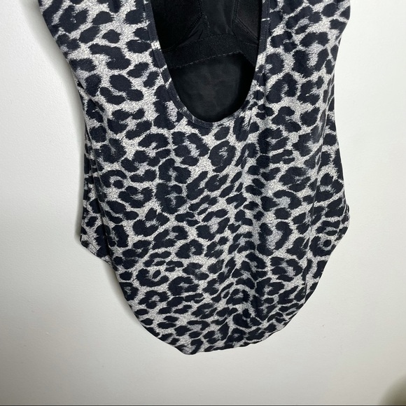 Niptuck Swim Black Mesh & Leopard One Piece Swim - Picture 6 of 11